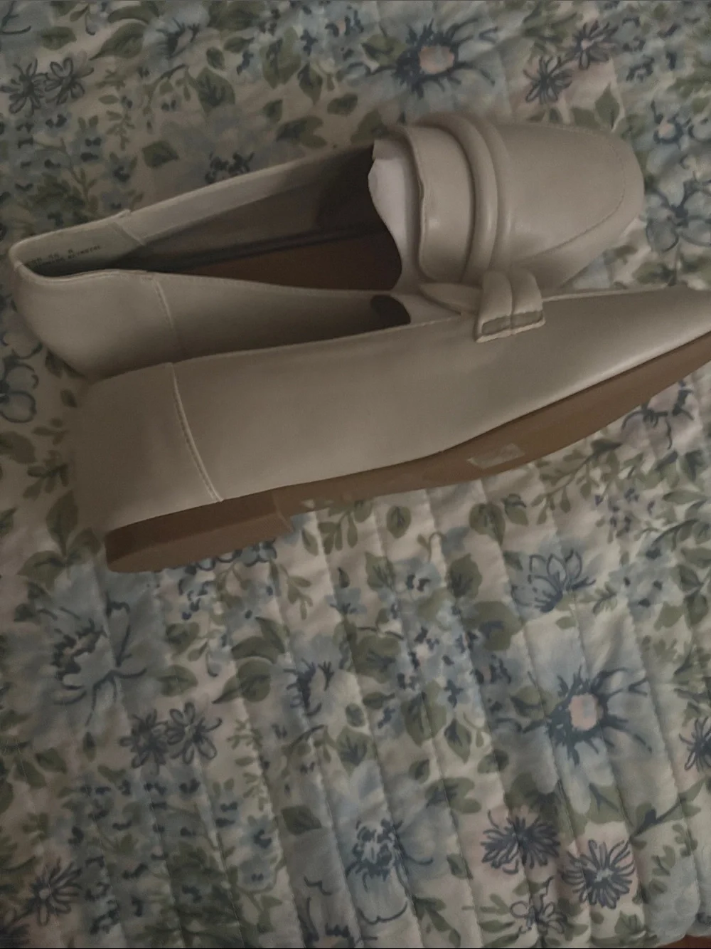 BAMBOO White Penny Loafer Flats